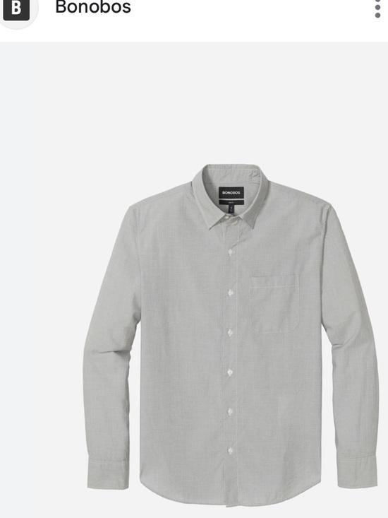 Bonobos Other - Bonobos Light Gray Long-Sleeve Casual Button-Down Shirt